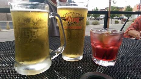 Wing Nutz beers and soft drinks